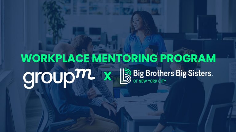 GroupM and Big Brothers Big Sisters of NYC Team Up to Launch Workplace Mentoring Program