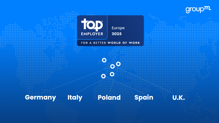 GroupM certified as a Top Employer Europe 2025 with five EMEA market accreditations